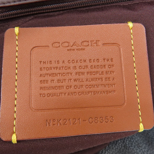 COACH Tote Bag C8353 leather black Alana Women Used Authentic