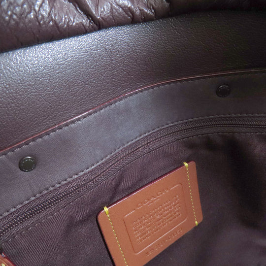 COACH Tote Bag C8353 leather black Alana Women Used Authentic