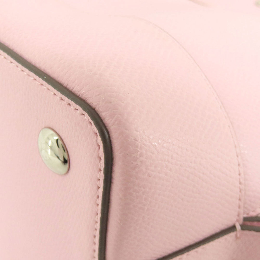 COACH Handbag F37218 leather pink logo