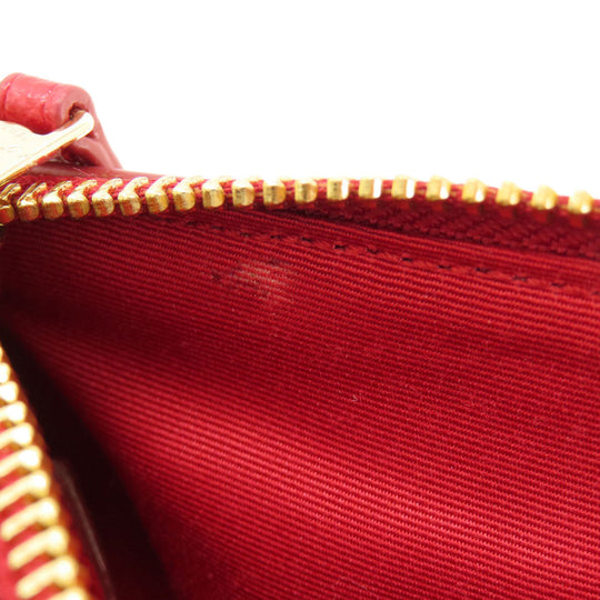 COACH Handbag F36637 leather Red logo 2WAY Women Used Authentic