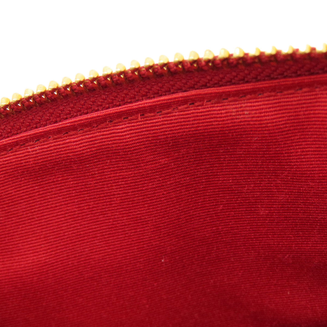 COACH Handbag F36637 leather Red logo 2WAY Women Used Authentic