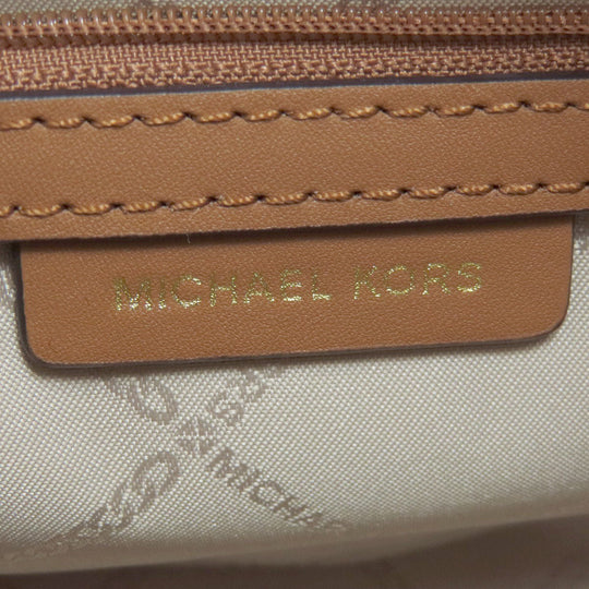 MICHAEL KORS Shoulder Bag PVC Brown MK signature Women Used Authentic