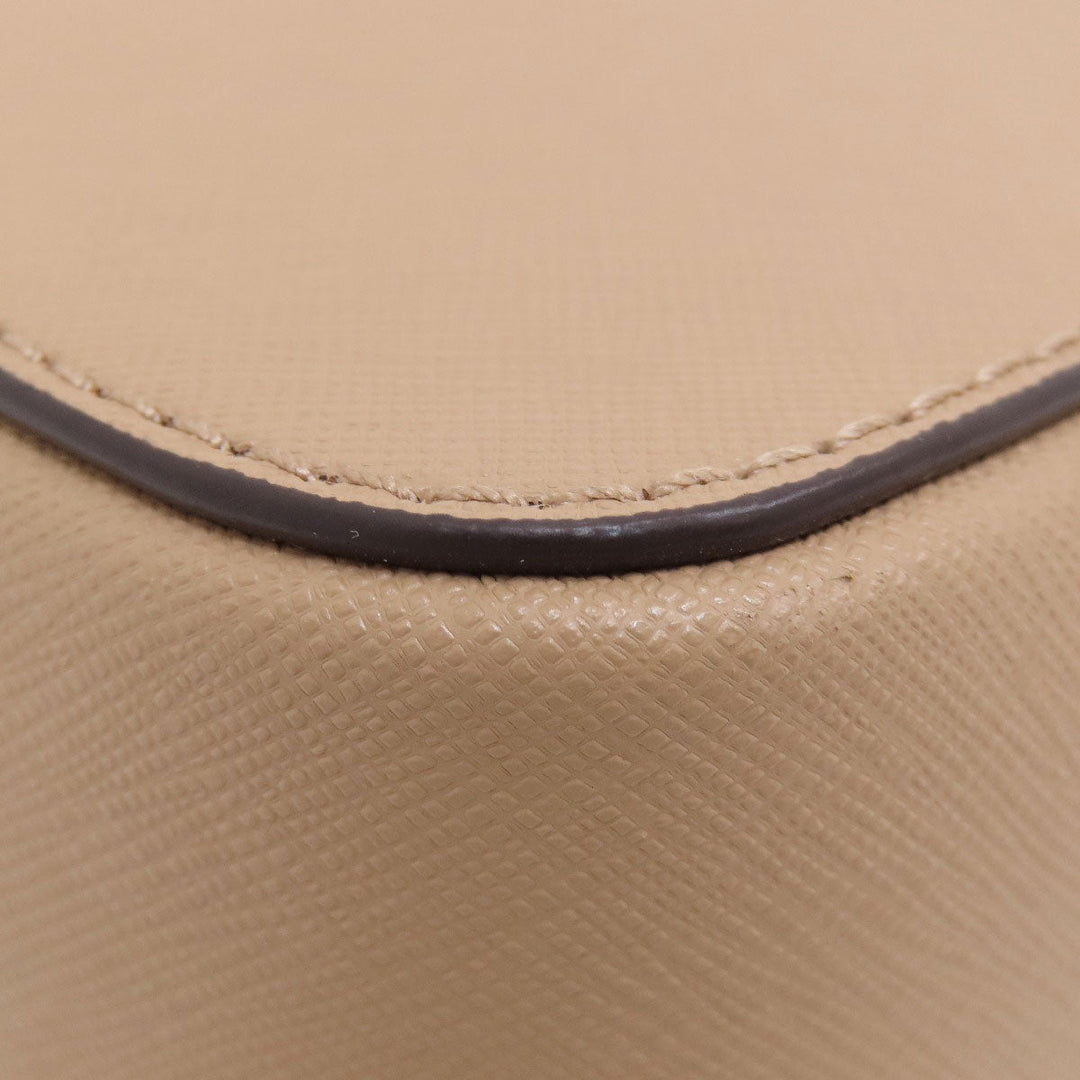 MICHAEL KORS Shoulder Bag PVC beige logo Women Used Authentic