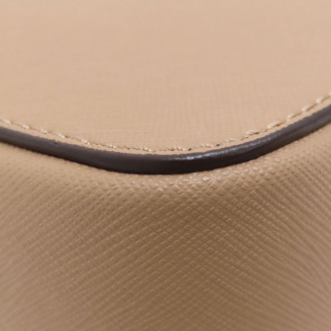 MICHAEL KORS Shoulder Bag PVC beige logo Women Used Authentic