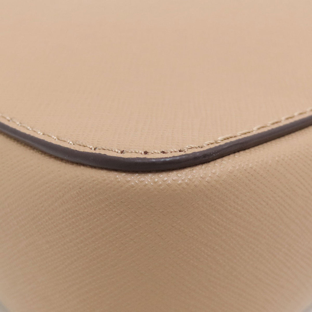 MICHAEL KORS Shoulder Bag PVC beige logo Women Used Authentic
