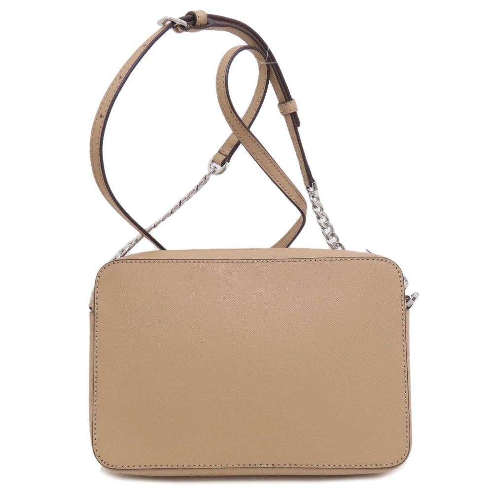 MICHAEL KORS Shoulder Bag PVC beige logo Women Used Authentic