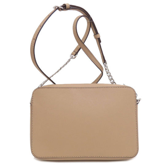 MICHAEL KORS Shoulder Bag PVC beige logo Women Used Authentic
