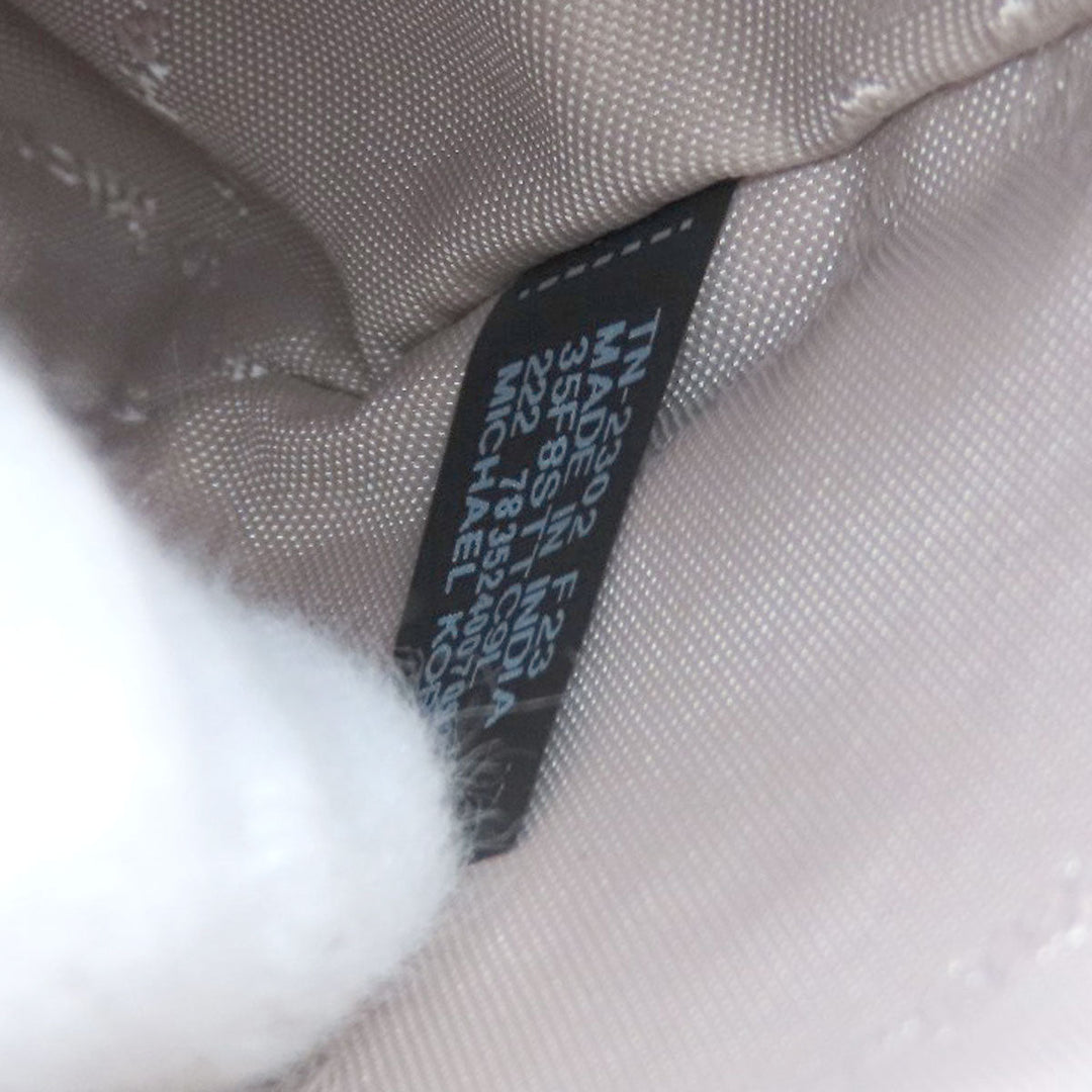 MICHAEL KORS Shoulder Bag PVC beige logo Women Used Authentic