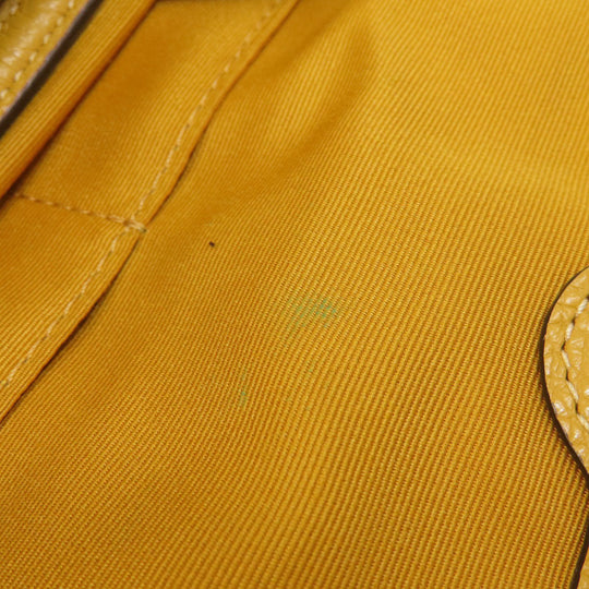 COACH Tote Bag F28997 leather yellow logo Women Used Authentic