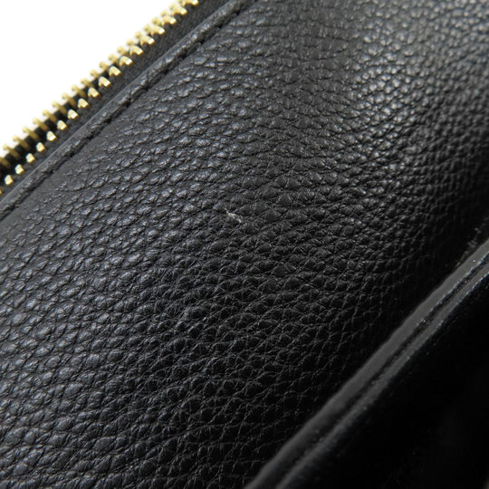 MICHAEL KORS Shoulder Bag leather black Long shoulder Women Used Authentic