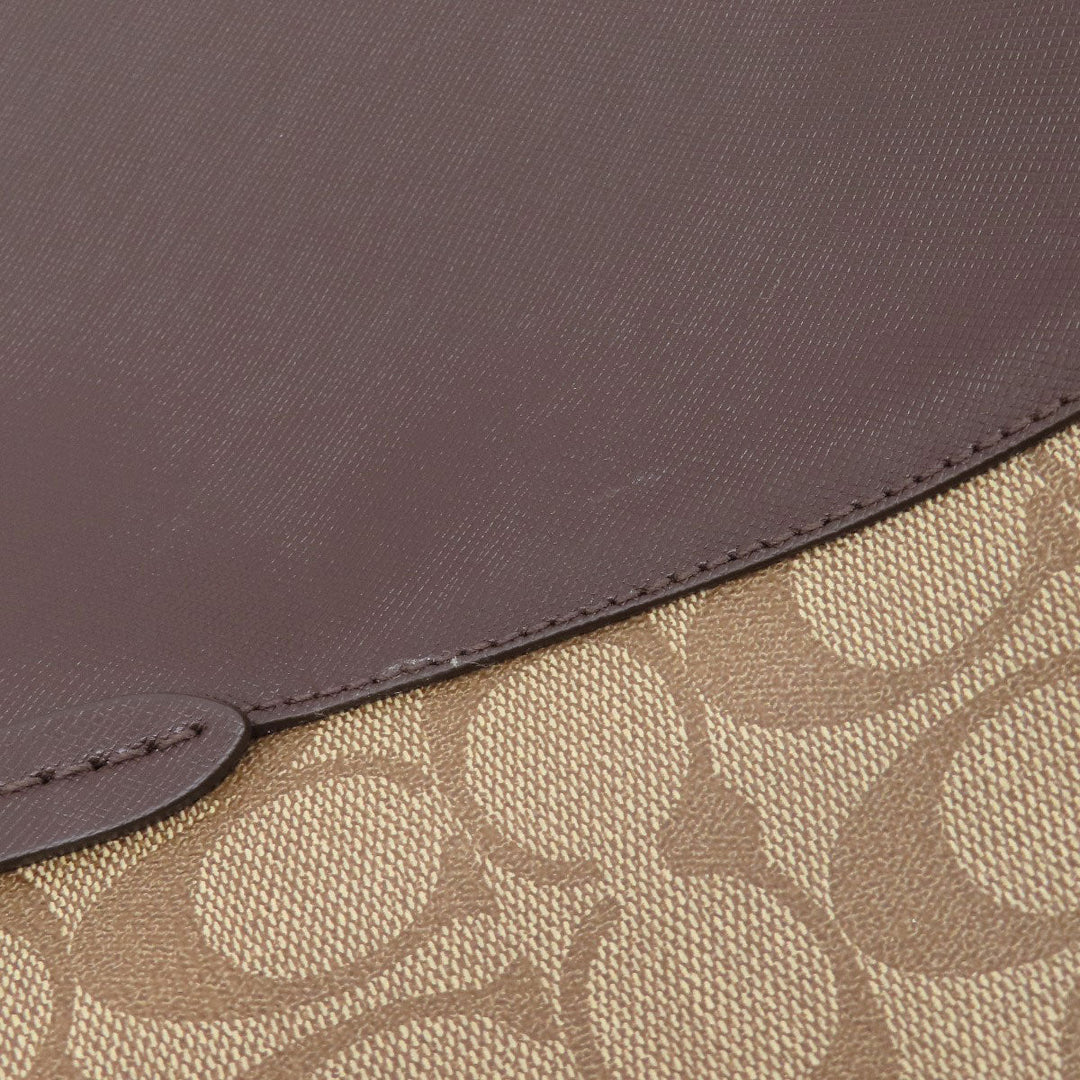 COACH Tote Bag F30301 PVC Brown Signature