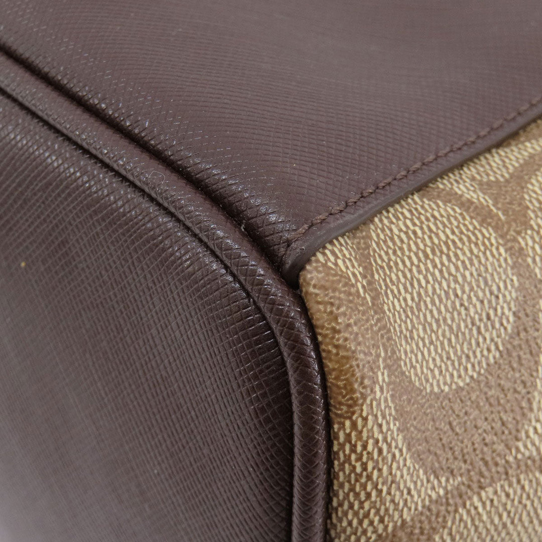 COACH Tote Bag F30301 PVC Brown Signature
