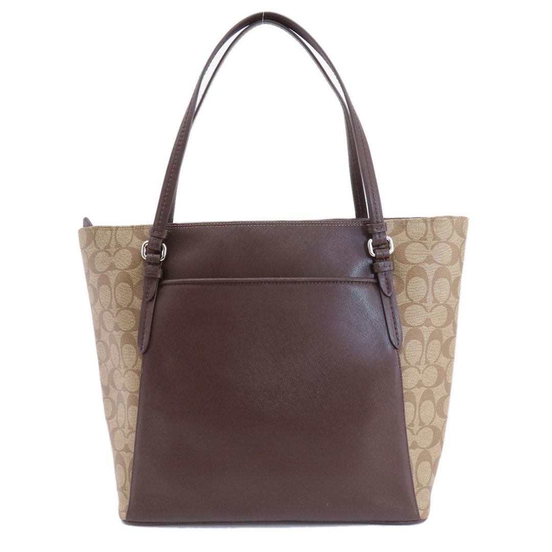 COACH Tote Bag F30301 PVC Brown Signature