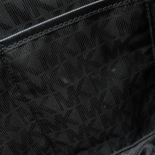 MICHAEL KORS Tote Bag PVC black logo Women Used Authentic