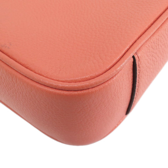 MICHAEL KORS Shoulder Bag leather pink logo Women Used Authentic