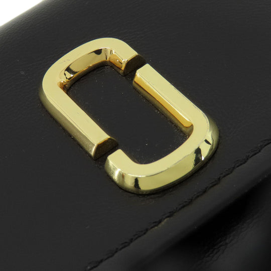 MARC JACOBS Shoulder Bag leather black Double J