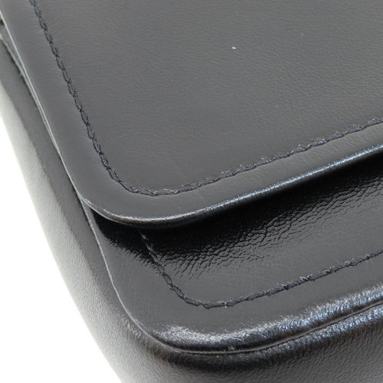 MARC JACOBS Shoulder Bag leather black Double J