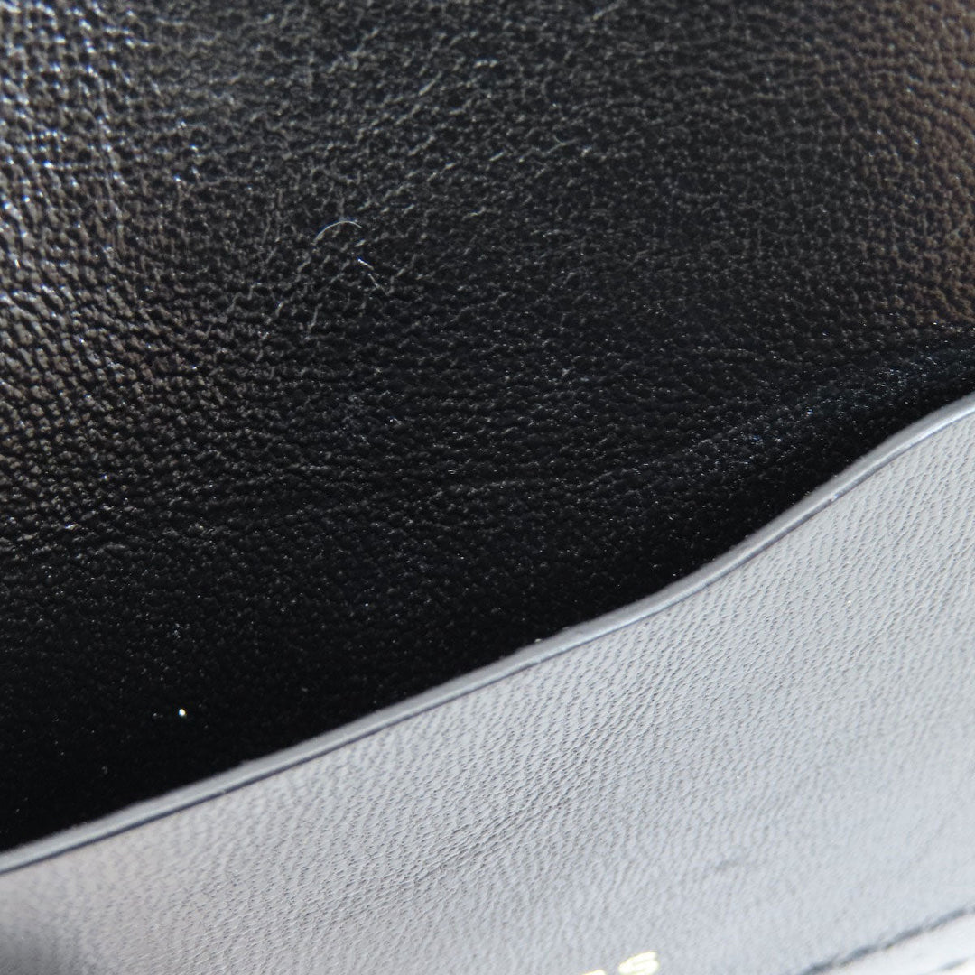 MARC JACOBS Shoulder Bag leather black Double J