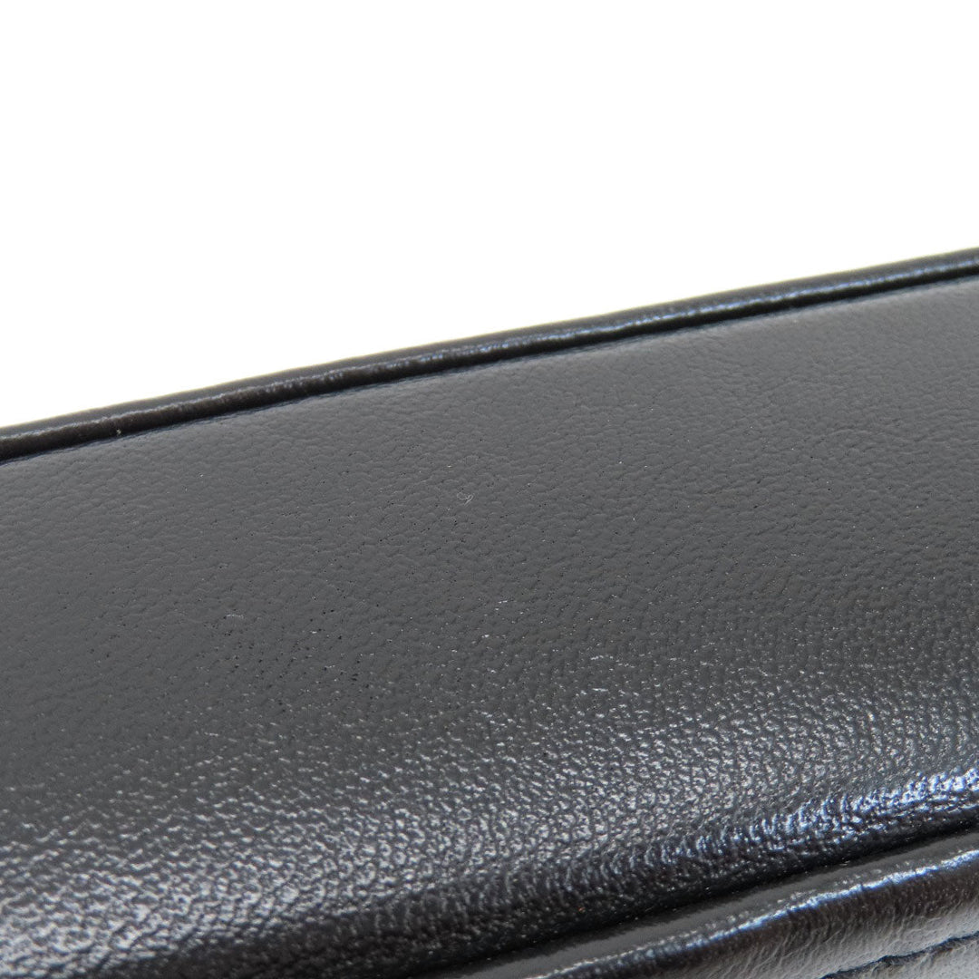 MARC JACOBS Shoulder Bag leather black Double J