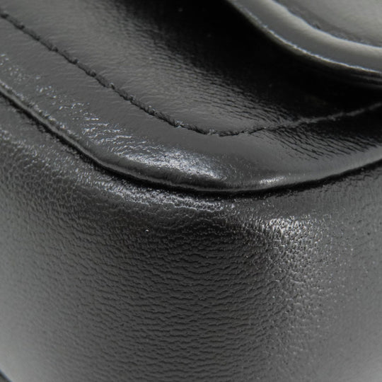 MARC JACOBS Shoulder Bag leather black Double J