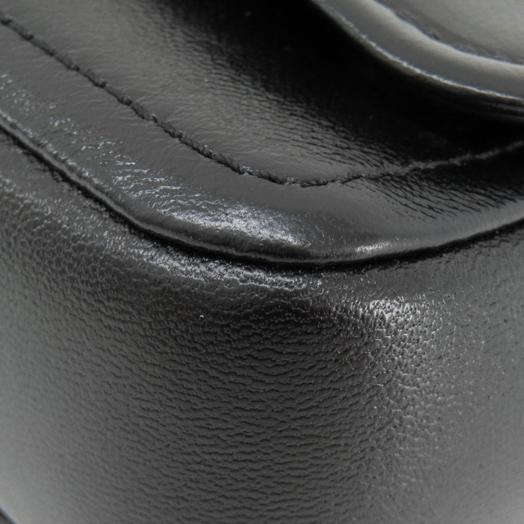 MARC JACOBS Shoulder Bag leather black Double J