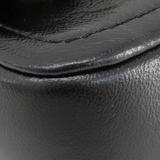 MARC JACOBS Shoulder Bag leather black Double J