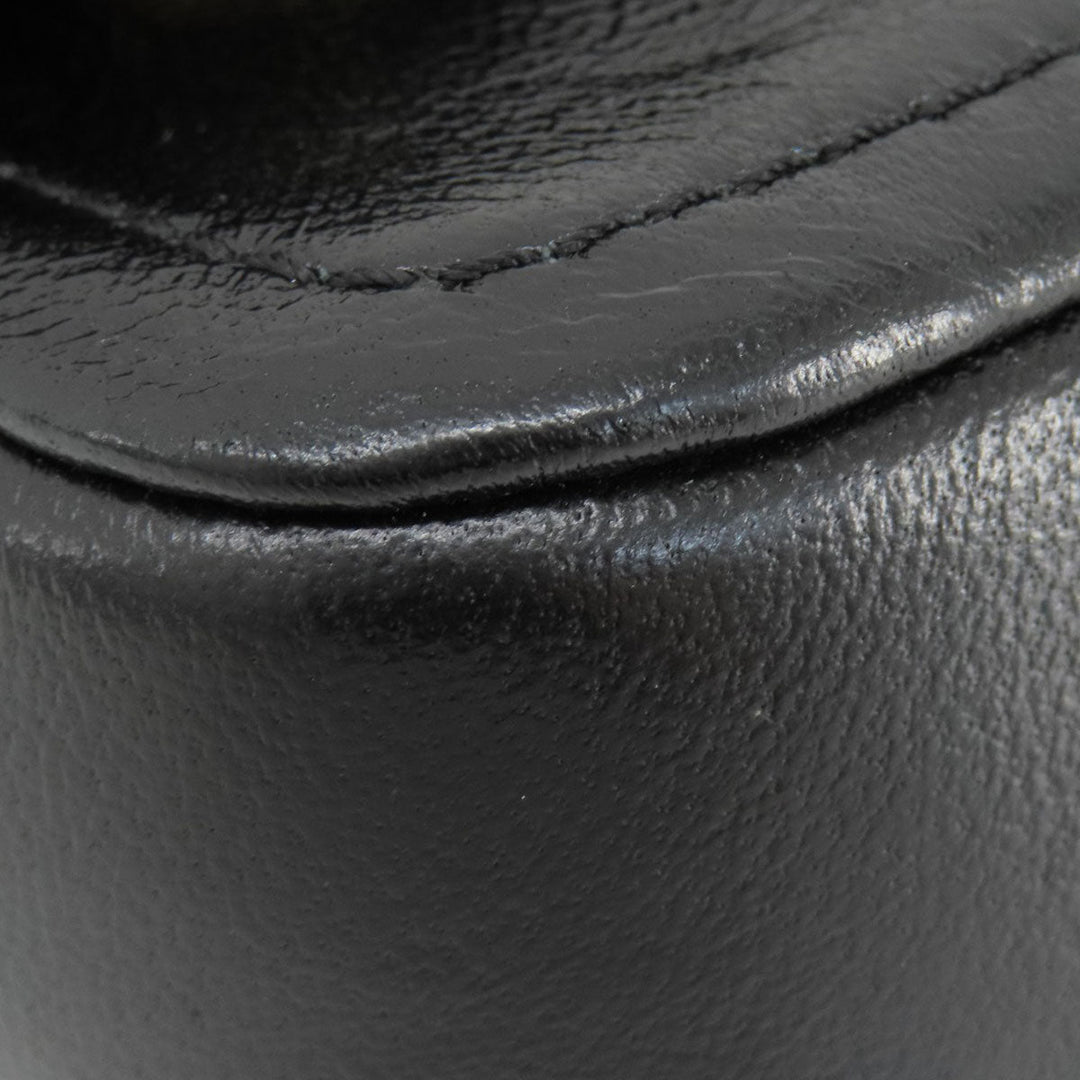 MARC JACOBS Shoulder Bag leather black Double J