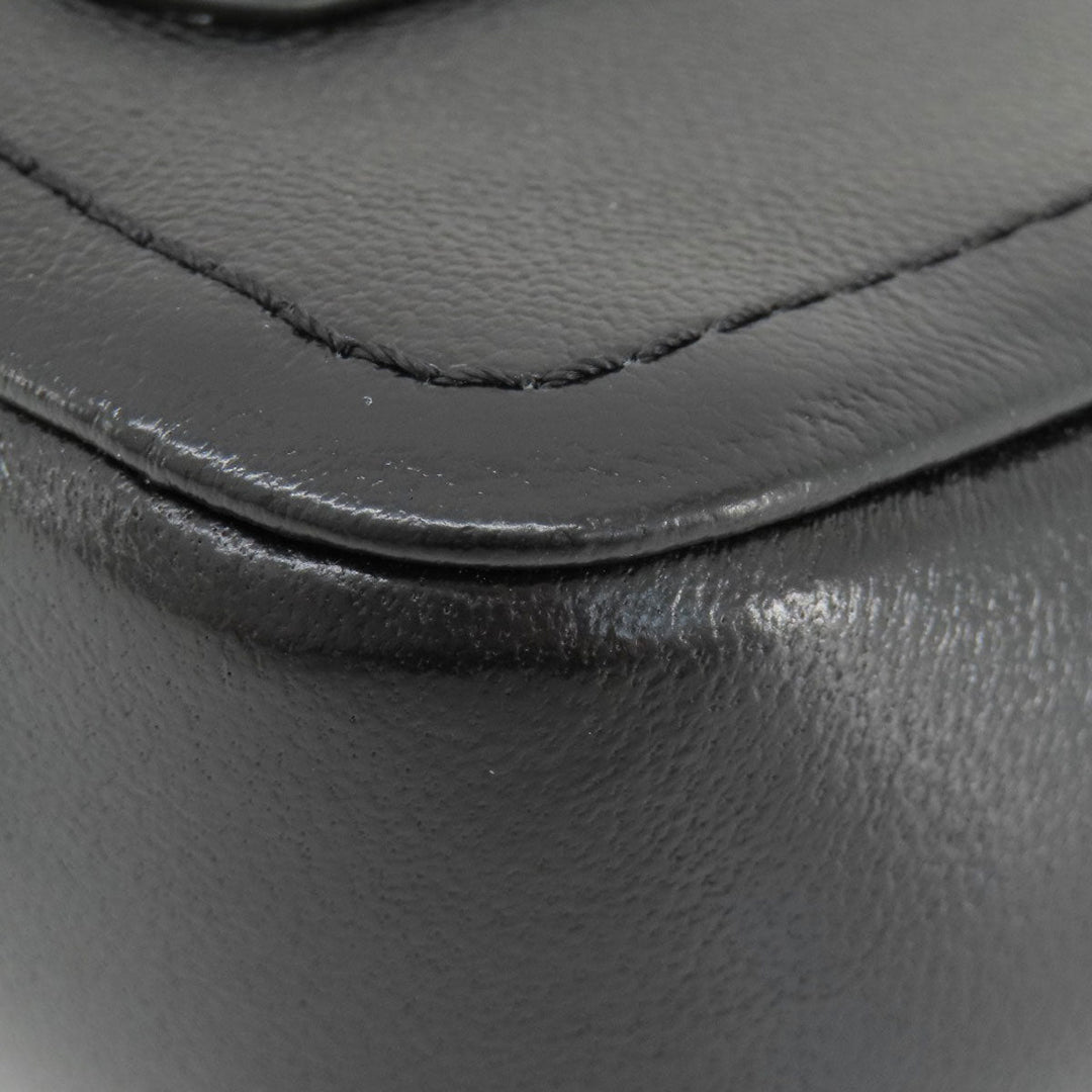 MARC JACOBS Shoulder Bag leather black Double J