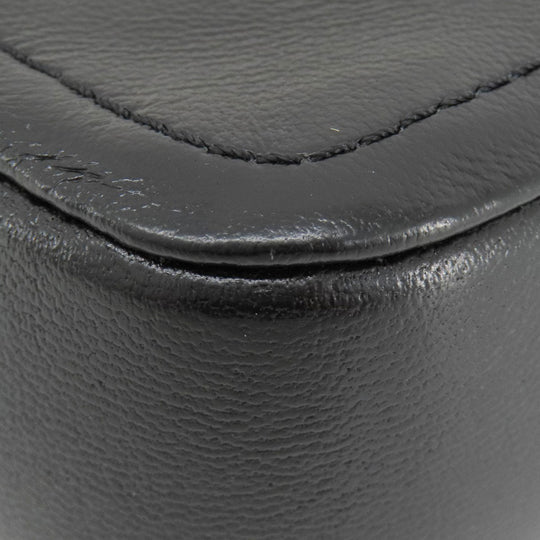 MARC JACOBS Shoulder Bag leather black Double J