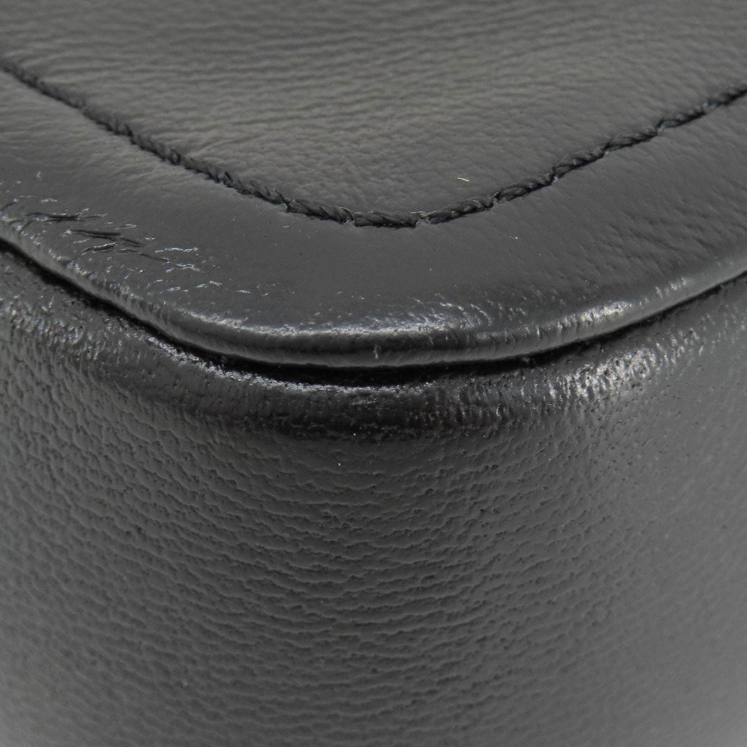 MARC JACOBS Shoulder Bag leather black Double J