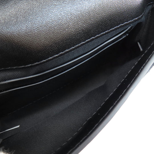 MARC JACOBS Shoulder Bag leather black Double J