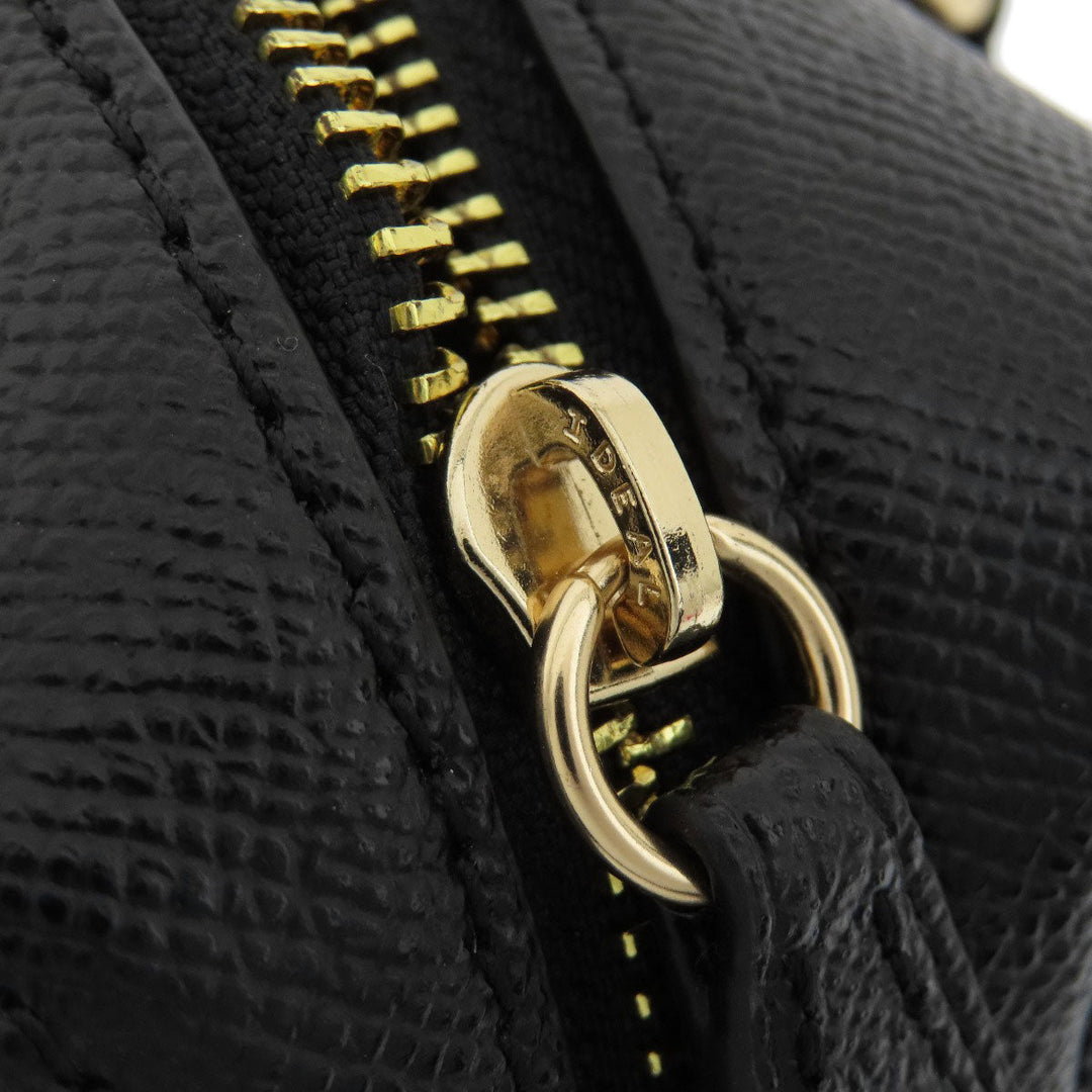 COACH Handbag F32202 leather black 2WAY Women Used Authentic