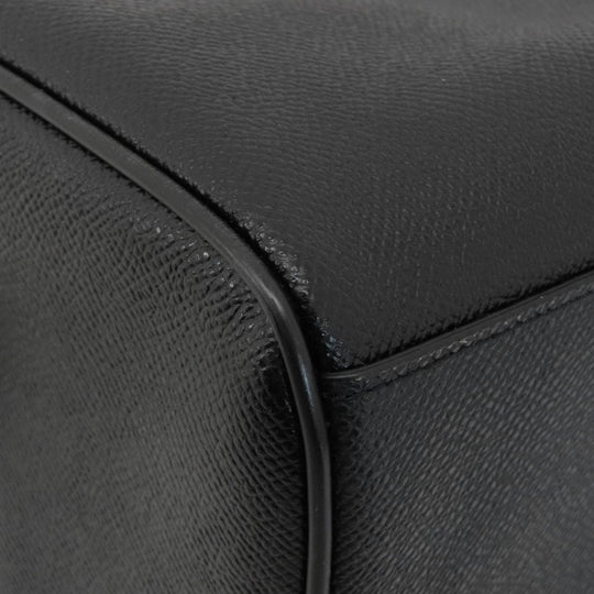 COACH Handbag F32202 leather black 2WAY Women Used Authentic