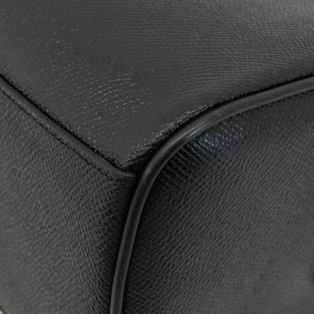 COACH Handbag F32202 leather black 2WAY Women Used Authentic