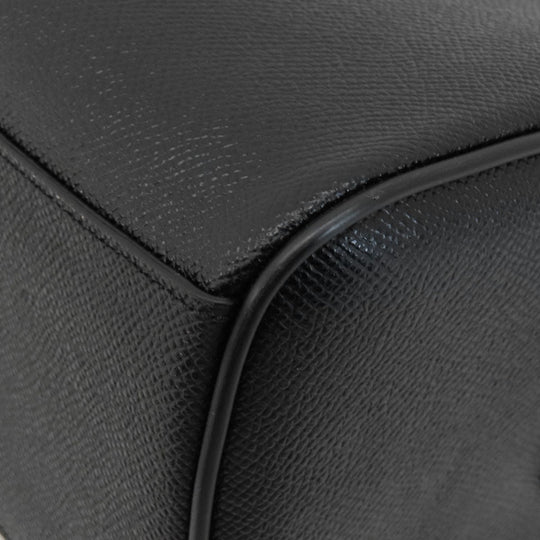 COACH Handbag F32202 leather black 2WAY Women Used Authentic