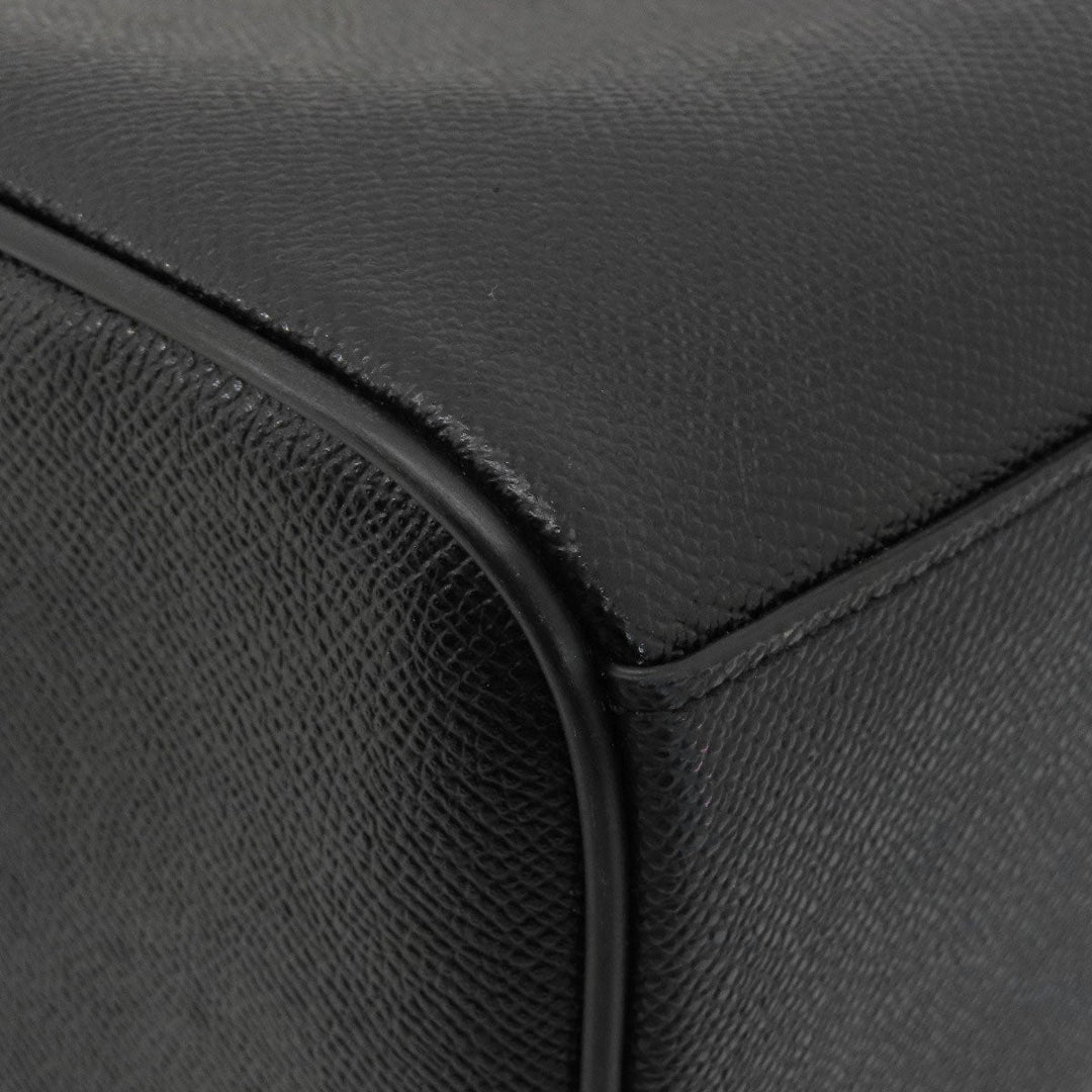 COACH Handbag F32202 leather black 2WAY Women Used Authentic