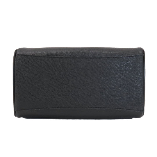 COACH Handbag F32202 leather black 2WAY Women Used Authentic