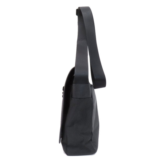 MICHAEL KORS Shoulder Bag Nylon black logo Women Used Authentic
