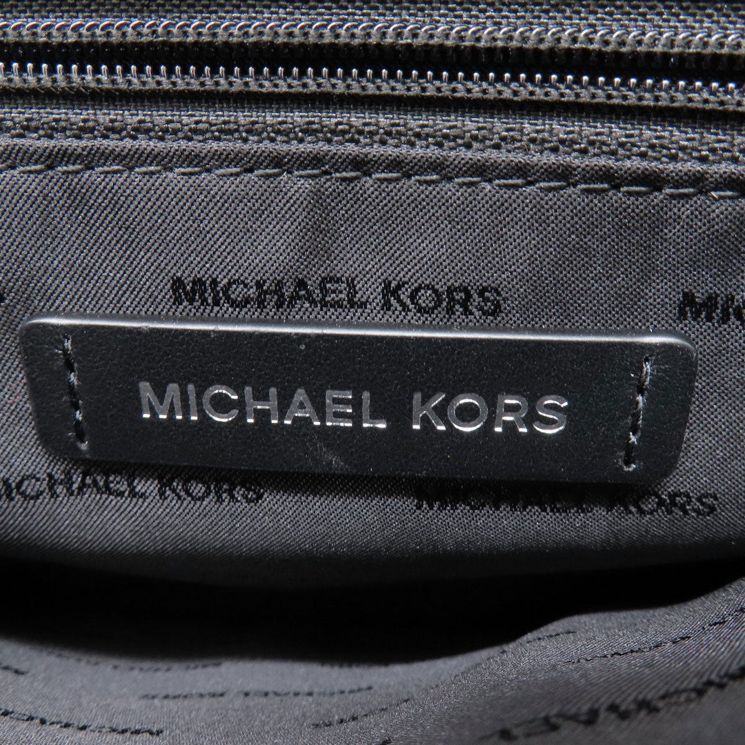 MICHAEL KORS Shoulder Bag Nylon black logo Women Used Authentic