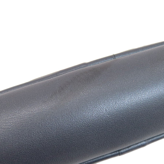 COACH Business bag leather Navy Signature 2WAY Women Used Authentic