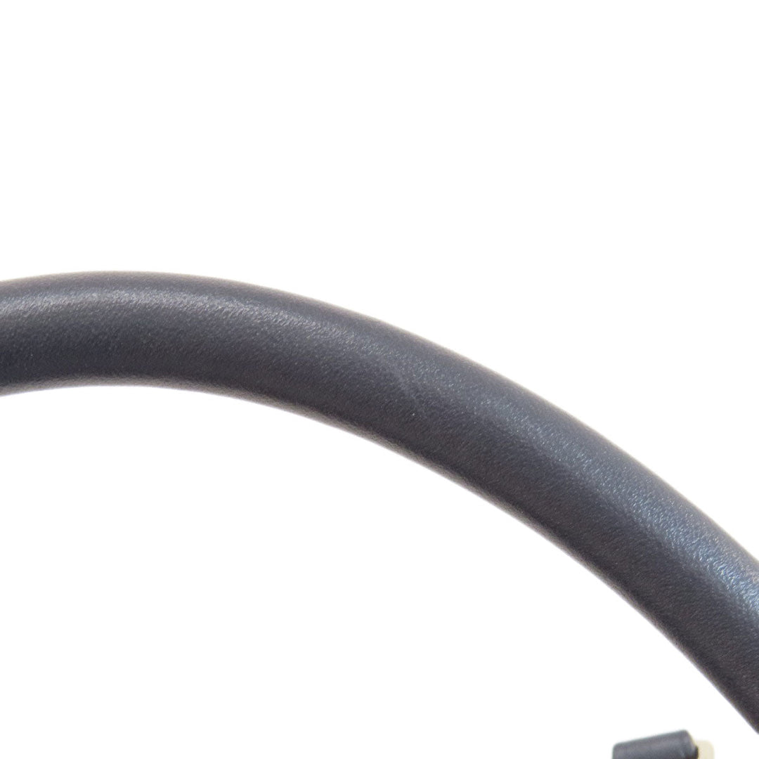 COACH Business bag leather Navy Signature 2WAY Women Used Authentic