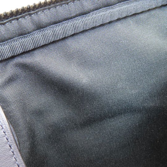 COACH Business bag leather Navy Signature 2WAY Women Used Authentic