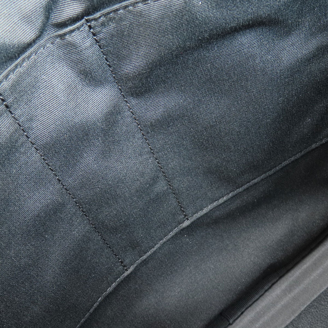 COACH Business bag leather Navy Signature 2WAY Women Used Authentic