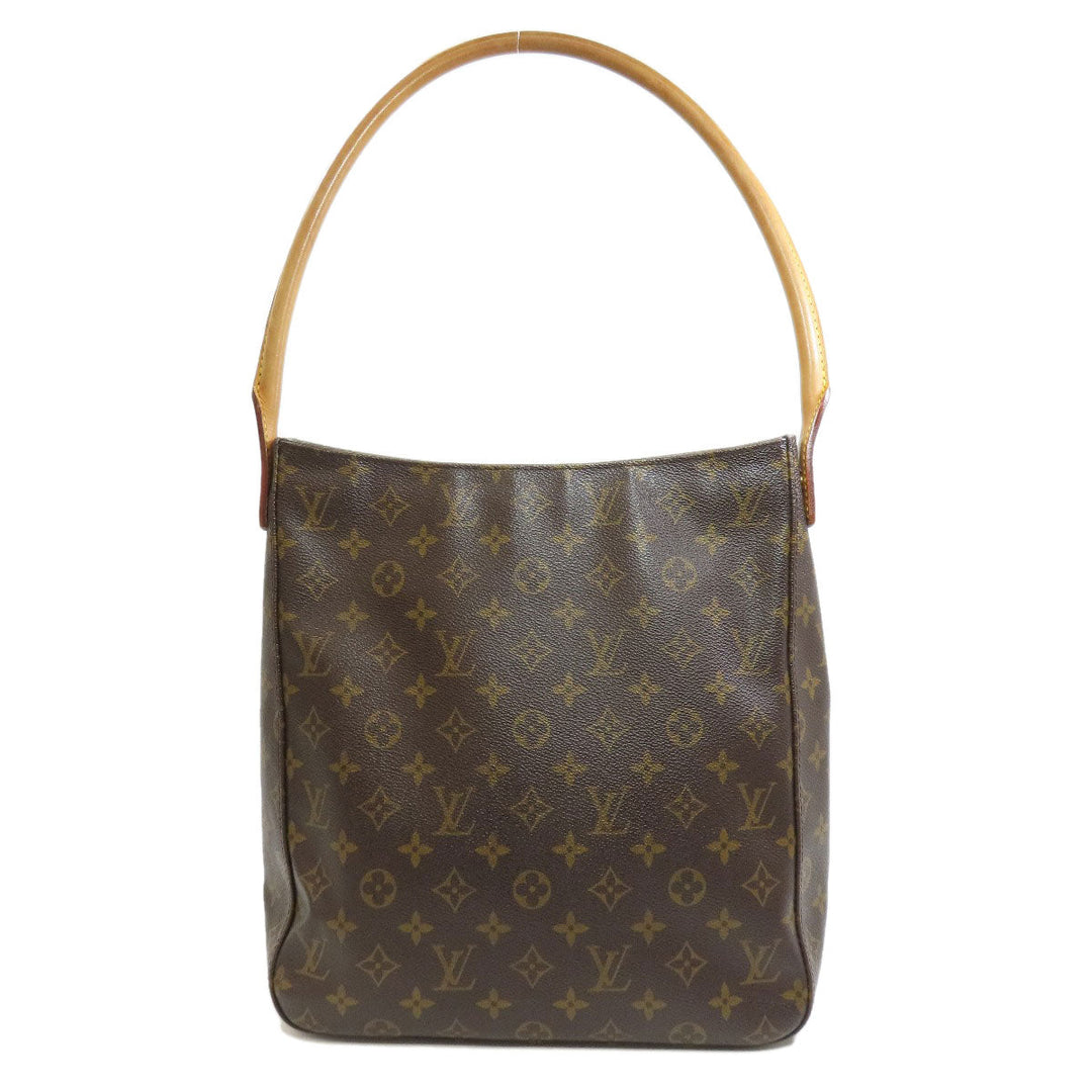 LOUIS VUITTON Tote Bag M51145 Monogram canvas Brown LoopingGM Women Used Authentic