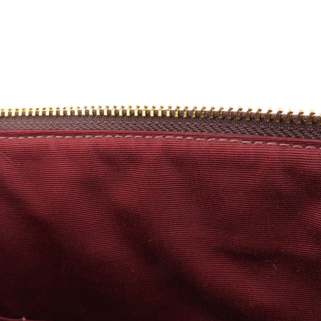 COACH Tote Bag F88233 PVC Brown Signature Women Used Authentic