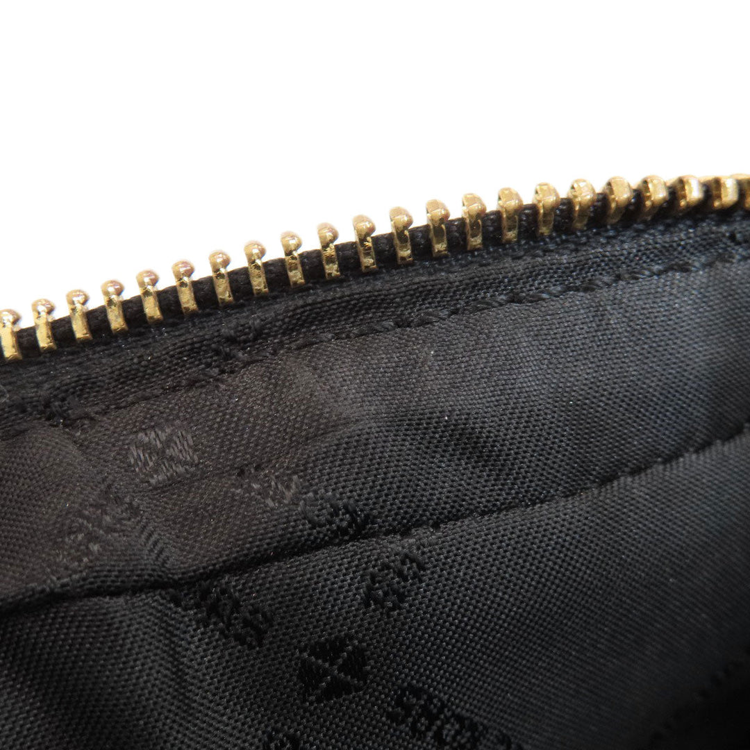 MICHAEL KORS Shoulder Bag PVC black logo Women Used Authentic
