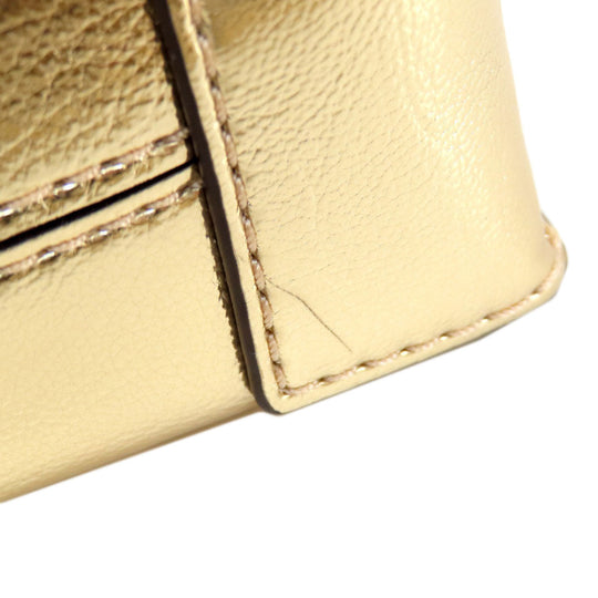 MICHAEL KORS Handbag PVC gold logo 2WAY Women Used Authentic