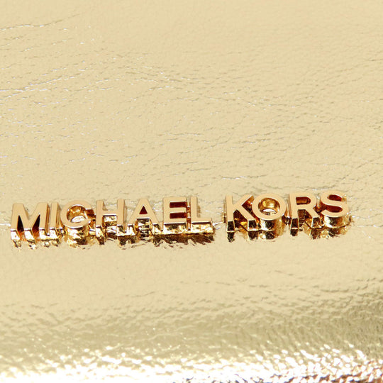 MICHAEL KORS Handbag PVC gold logo 2WAY Women Used Authentic