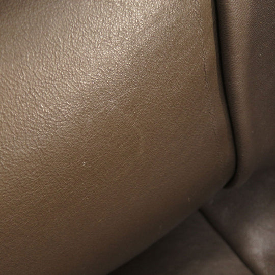 CELINE Tote Bag leather Brown Trapeze 2WAY Women Used Authentic