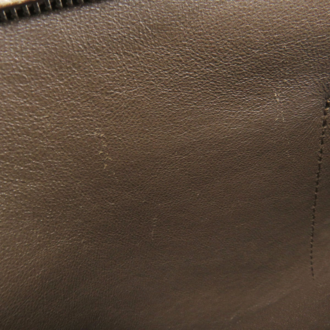 CELINE Tote Bag leather Brown Trapeze 2WAY Women Used Authentic